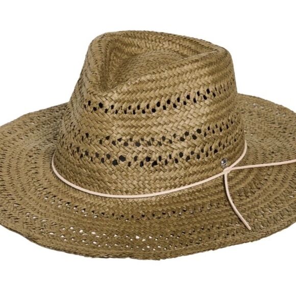rag & bone Elle Perf Straw Fedora main image 4